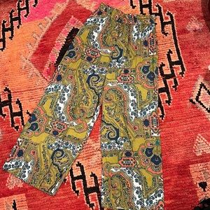 Novella Royale Linda Pant in Rust Geo Paisley